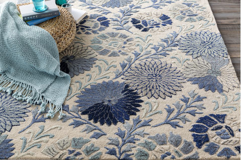 Surya Vintage Blue 90 X 130 Area Rug VTG5238-913 800-88993 Image 2