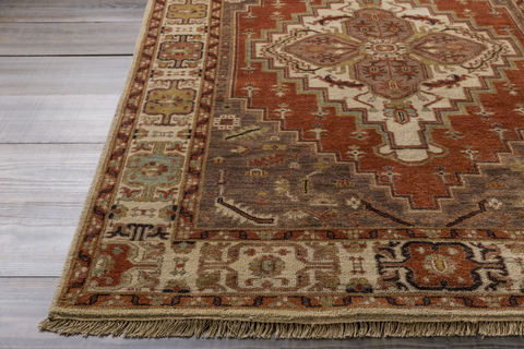 Surya Zeus Orange 79 X 99 Area Rug ZEU7800-7999 800-88994 Image 1