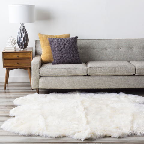 Surya Sheepskin White 60 X 80 Area Rug SHS9600-68 800-89152 Image 2