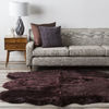 Surya Sheepskin Brown Square 60 X 60 Area Rug SHS9603-6SQ 800-89177 Thumb 1