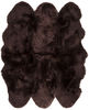 Surya Sheepskin Brown Square 60 X 60 Area Rug SHS9603-6SQ 800-89177 Thumb 0