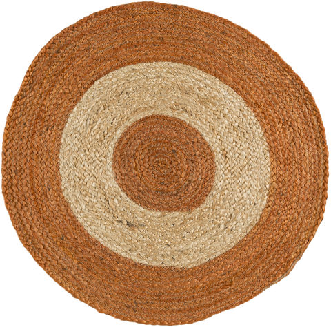 Surya Brice Orange Round 30 X 30 Area Rug BIC7009-3RD 800-89186 Image 0