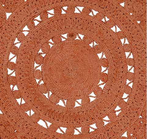 Surya Sundaze Orange Round 50 X 50 Area Rug SDZ1000-5RD 800-89225 Image 1