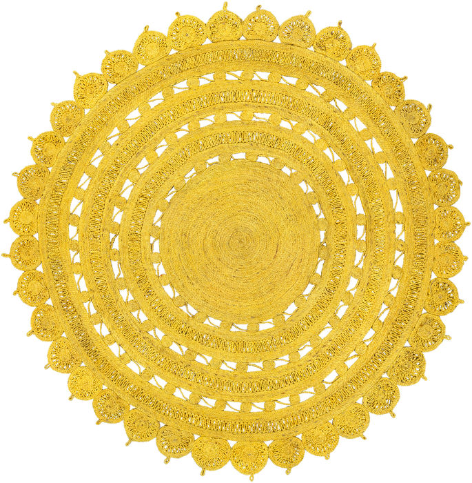Surya Sundaze Yellow Round 50 X 50 Area Rug SDZ1001-5RD 800-89228 Image 0