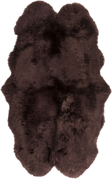 Surya Sheepskin Brown 40 X 60 Area Rug SHS9603-46 800-89241 Image 0