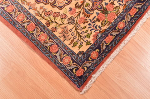 Sarouk Beige Hand Knotted 23 X 28 Area Rug 253-89291 Image 4