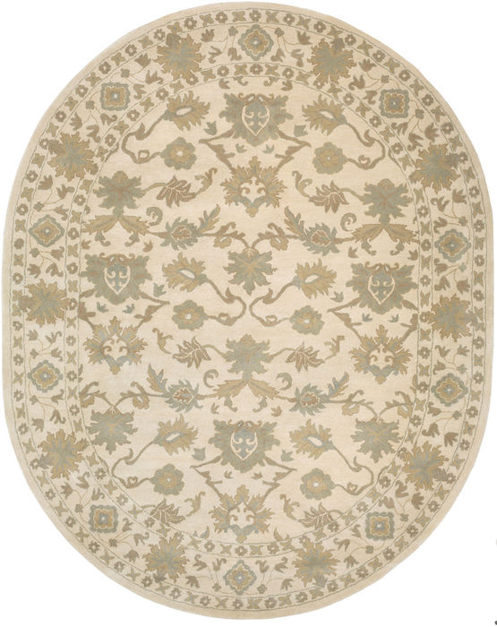 Surya Caesar White Oval 60 X 90 Area Rug CAE1182-69OV 800-89397 Image 0