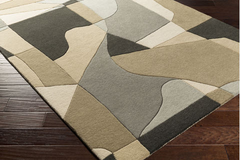 Surya Forum Grey Kidney 80 X 100 Area Rug FM7196-810KDNY 800-89493 Image 1