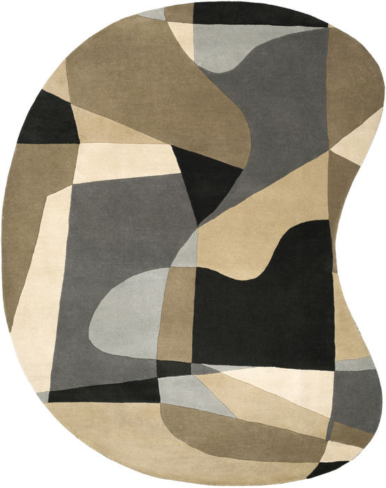 Surya Forum Grey Kidney 80 X 100 Area Rug FM7196-810KDNY 800-89493 Image 0