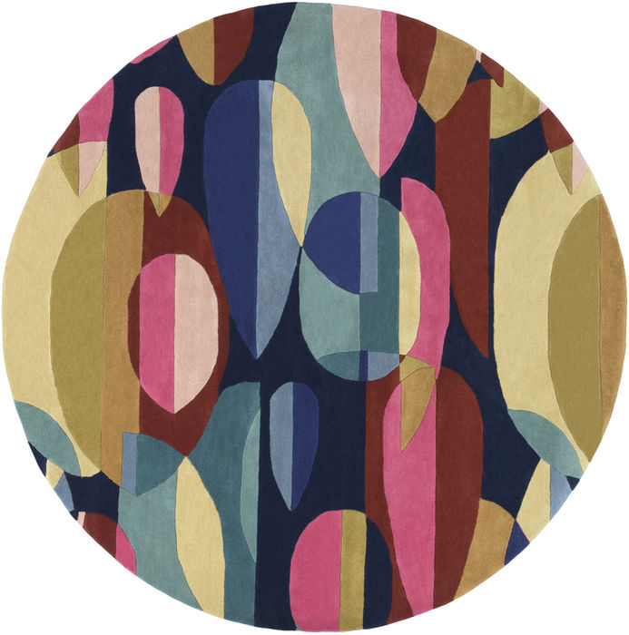 Surya Forum Multicolor Round 40 X 40 Area Rug FM7206-4RD 800-89516 Image 0