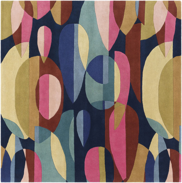 Surya Forum Multicolor Square 60 X 60 Area Rug FM7206-6SQ 800-89520 Image 0
