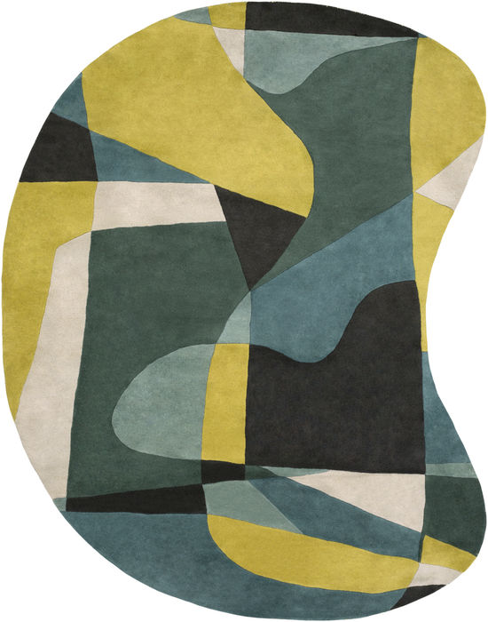 Surya Forum Multicolor Kidney 80 X 100 Area Rug FM7207-810KDNY 800-89535 Image 0