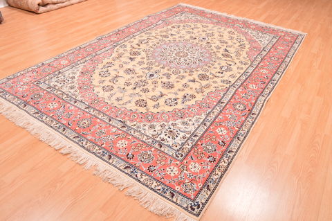 Nain Orange Hand Knotted 67 X 101 Area Rug 100-89763 Image 10