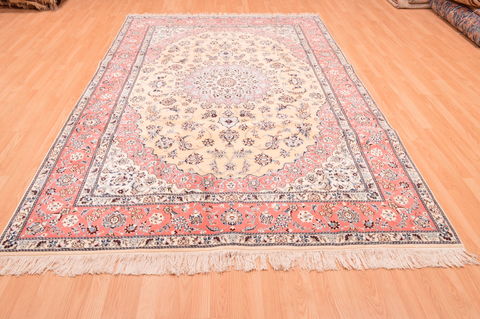 Nain Orange Hand Knotted 67 X 101 Area Rug 100-89763 Image 12