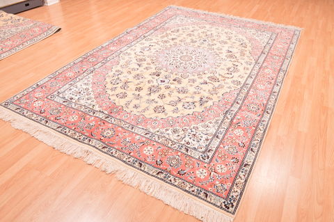 Nain Orange Hand Knotted 67 X 101 Area Rug 100-89763 Image 14