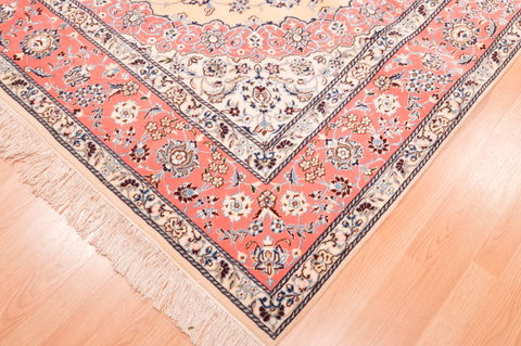 Nain Orange Hand Knotted 67 X 101 Area Rug 100-89763 Image 15