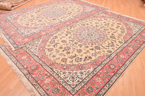 Nain Orange Hand Knotted 67 X 101 Area Rug 100-89763 Image 18