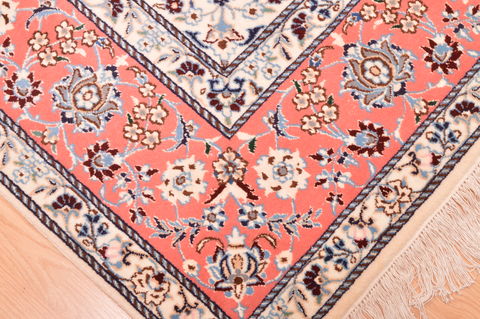 Nain Orange Hand Knotted 67 X 101 Area Rug 100-89763 Image 1