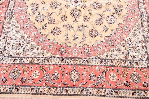 Nain Orange Hand Knotted 67 X 101 Area Rug 100-89763 Image 2
