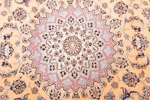 Nain Orange Hand Knotted 67 X 101 Area Rug 100-89763 Image 3