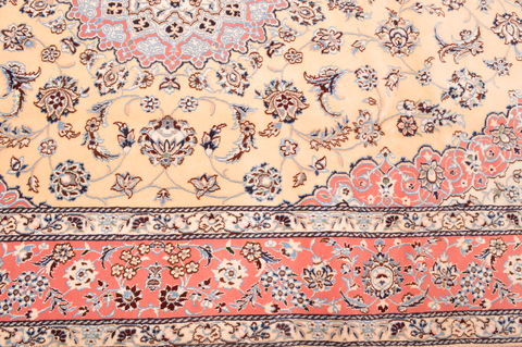 Nain Orange Hand Knotted 67 X 101 Area Rug 100-89763 Image 7