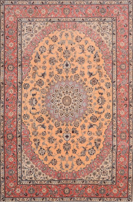 Nain Orange Hand Knotted 67 X 101 Area Rug 100-89763 Image 0