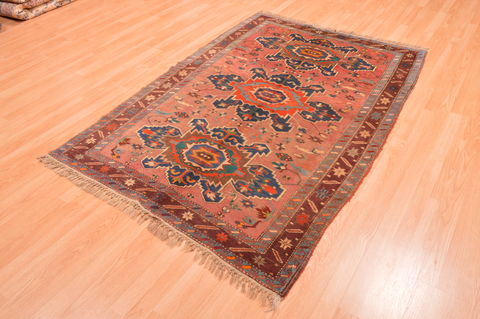 Daghestan Brown Hand Knotted 46 X 68 Area Rug 100-89765 Image 2