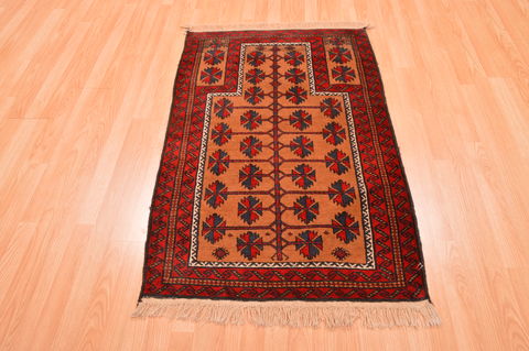 Baluch Beige Hand Knotted 211 X 46 Area Rug 100-89766 Image 1