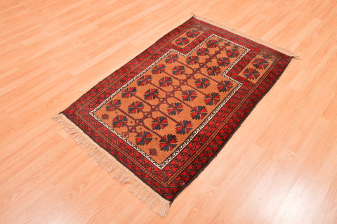 Baluch Beige Hand Knotted 211 X 46 Area Rug 100-89766 Image 2