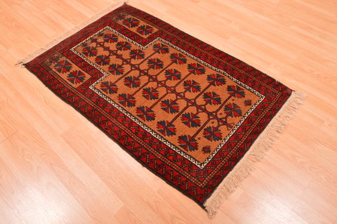 Baluch Beige Hand Knotted 211 X 46 Area Rug 100-89766 Image 3