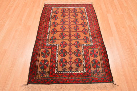 Baluch Beige Hand Knotted 211 X 46 Area Rug 100-89766 Image 4