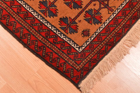 Baluch Beige Hand Knotted 211 X 46 Area Rug 100-89766 Image 5