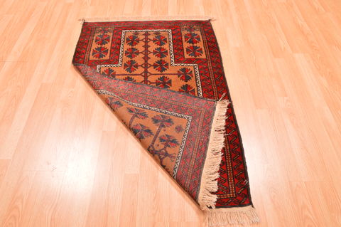 Baluch Beige Hand Knotted 211 X 46 Area Rug 100-89766 Image 8