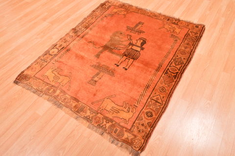 Gabbeh Beige Hand Knotted 310 X 411 Area Rug 100-89769 Image 2