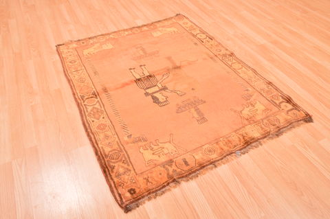 Gabbeh Beige Hand Knotted 310 X 411 Area Rug 100-89769 Image 3