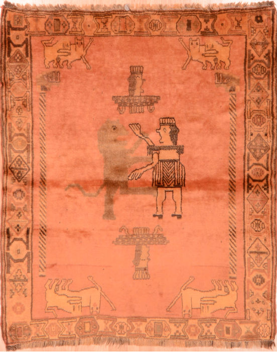 Gabbeh Beige Hand Knotted 310 X 411 Area Rug 100-89769 Image 0