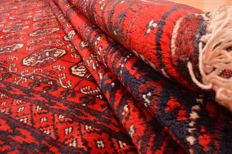 Khan Mohammadi Red Hand Knotted 67 X 910 Area Rug 100-89772 Image 14