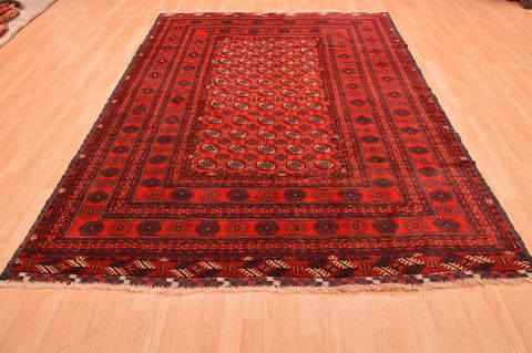 Khan Mohammadi Red Hand Knotted 67 X 910 Area Rug 100-89772 Image 1