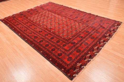 Khan Mohammadi Red Hand Knotted 67 X 910 Area Rug 100-89772 Image 3
