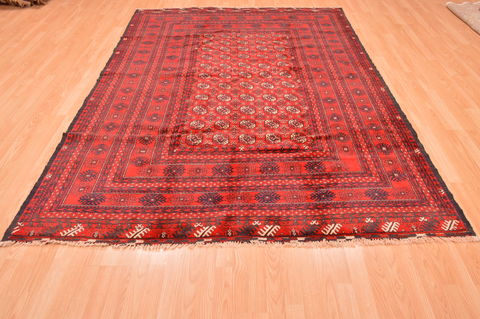 Khan Mohammadi Red Hand Knotted 67 X 910 Area Rug 100-89772 Image 4