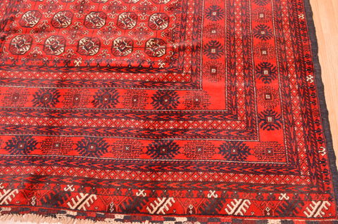 Khan Mohammadi Red Hand Knotted 67 X 910 Area Rug 100-89772 Image 8