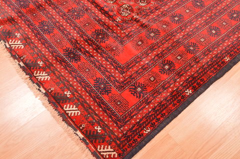 Khan Mohammadi Red Hand Knotted 67 X 910 Area Rug 100-89772 Image 9