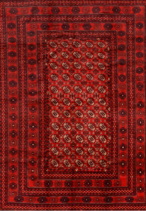 Khan Mohammadi Red Hand Knotted 67 X 910 Area Rug 100-89772 Image 0