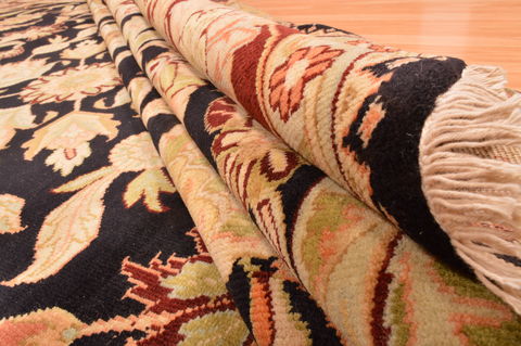 Jaipur Black Hand Knotted 89 X 116 Area Rug 100-89773 Image 13