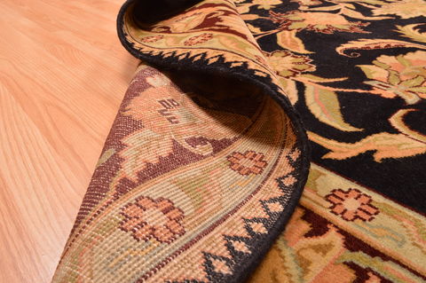 Jaipur Black Hand Knotted 89 X 116 Area Rug 100-89773 Image 14