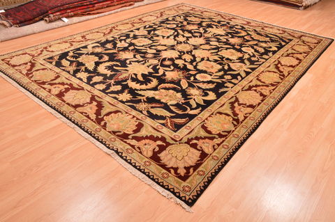 Jaipur Black Hand Knotted 89 X 116 Area Rug 100-89773 Image 2