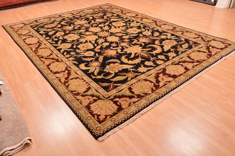 Jaipur Black Hand Knotted 89 X 116 Area Rug 100-89773 Image 3