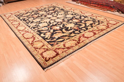Jaipur Black Hand Knotted 89 X 116 Area Rug 100-89773 Image 5