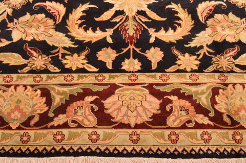 Jaipur Black Hand Knotted 89 X 116 Area Rug 100-89773 Image 7