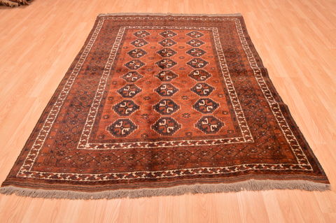 Baluch Brown Hand Knotted 56 X 75 Area Rug 100-89776 Image 4